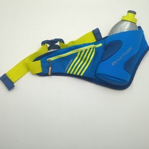 Nathan Peak Running Hydration Waist Pack Belt with Bottle Blue